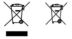 Symbol elektrozařízení a baterie nepatří do komunálního odpadu